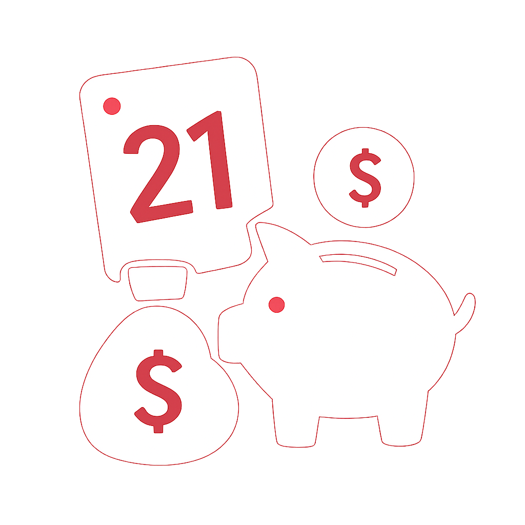 Icon representing safety tips for the 21 Lottery website.