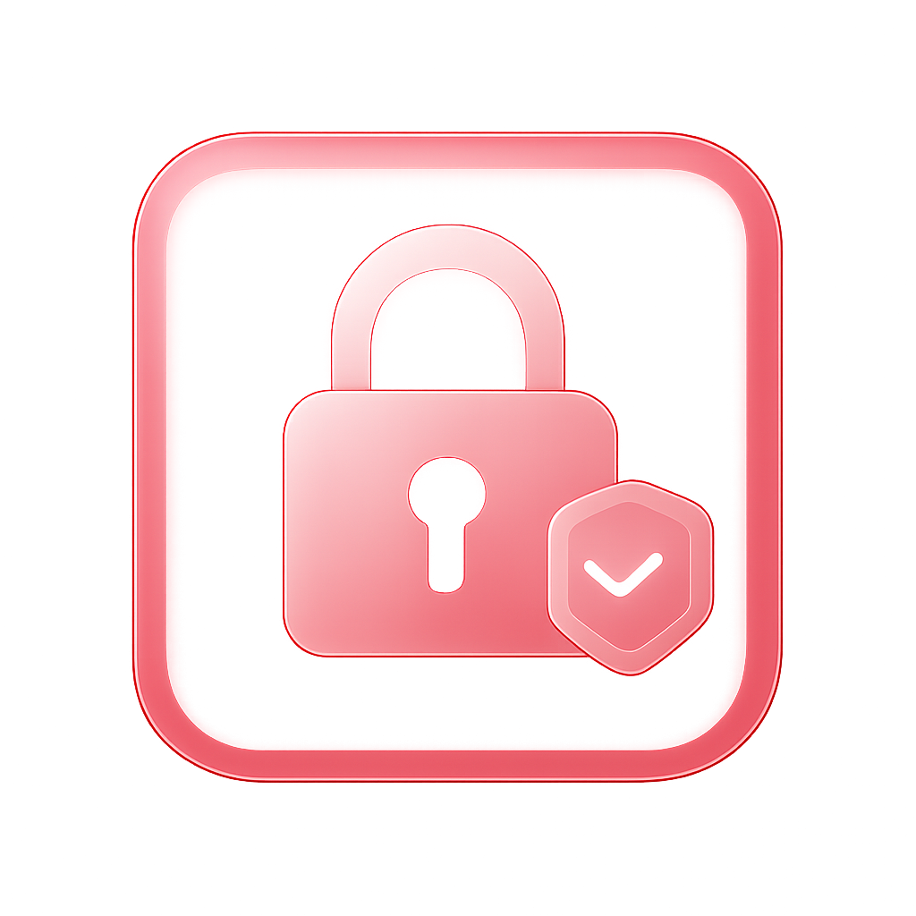 Icon representing the 21 Lottery Account Security Guide, focusing on security themes.