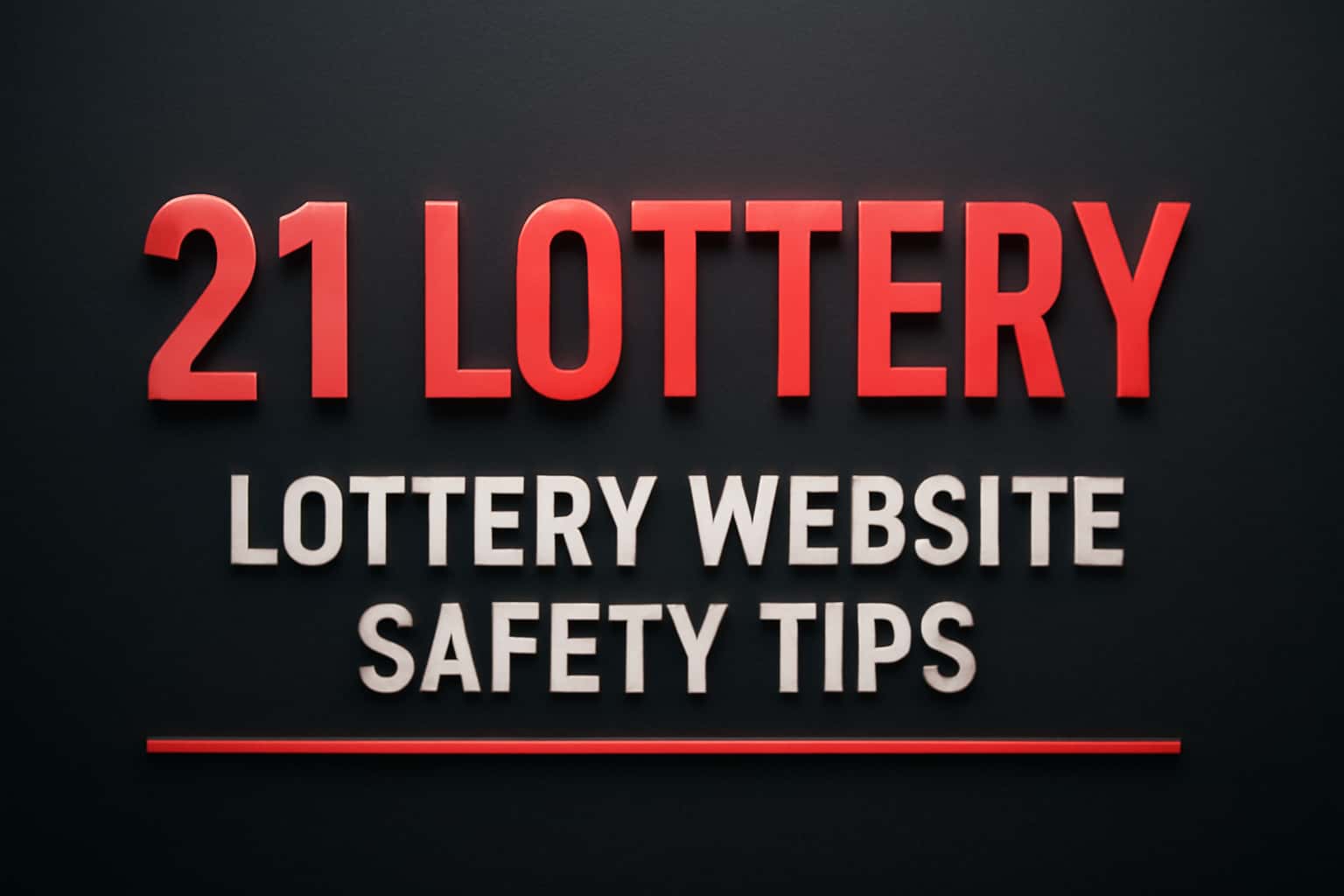 Informative scene depicting online safety tips related to 21 Lottery.