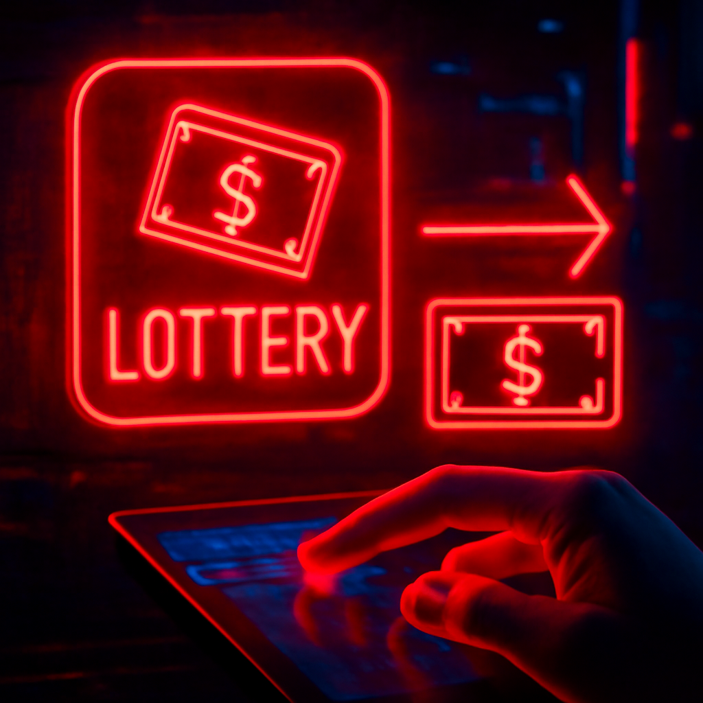 Educational illustration of website safety tips for 21 Lottery.