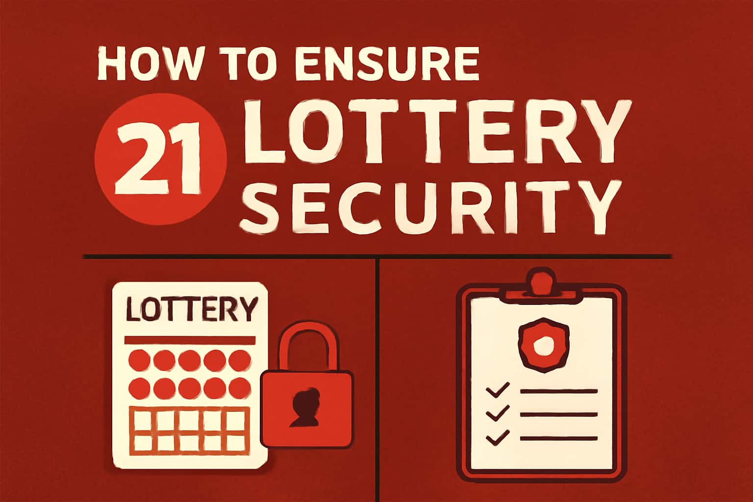 Visual representation of 21 Lottery security measures, featuring the title clearly.